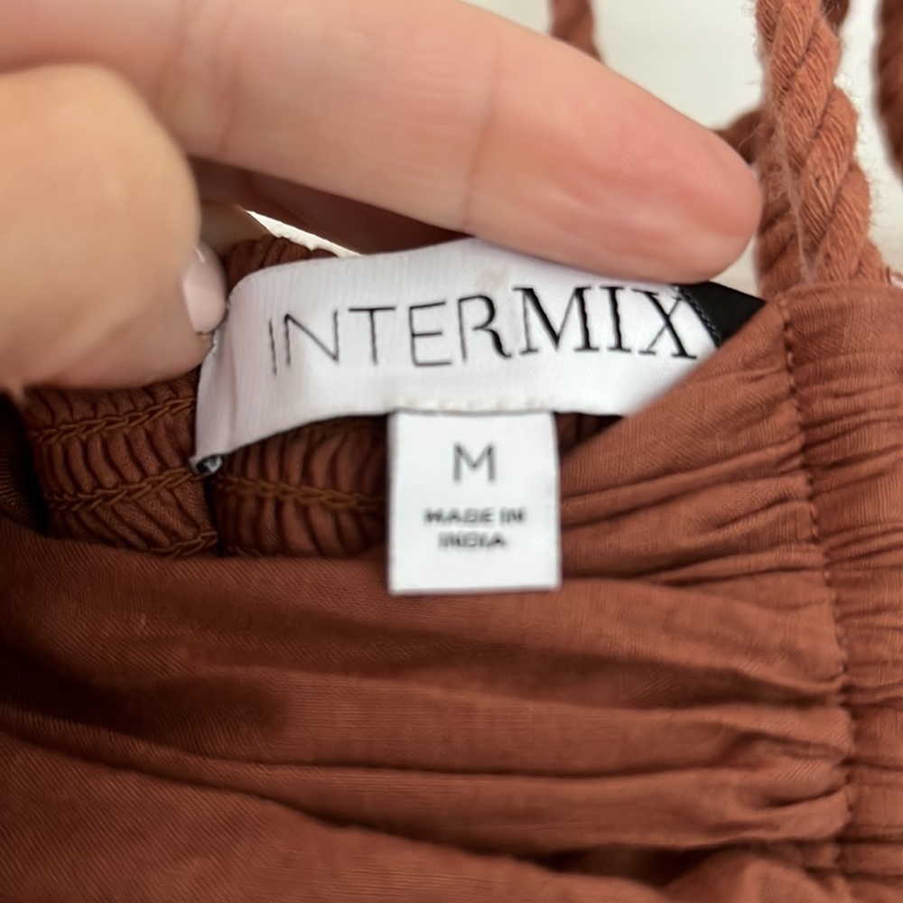Brown Intermix Tiered Maxi Dress - Picture 3 of 3